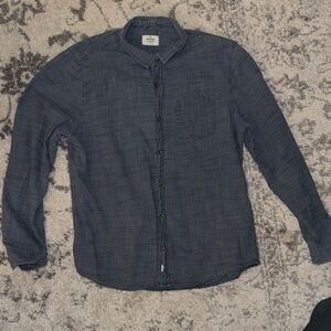 Marine Layer Navy Casual Button-Down Shirt